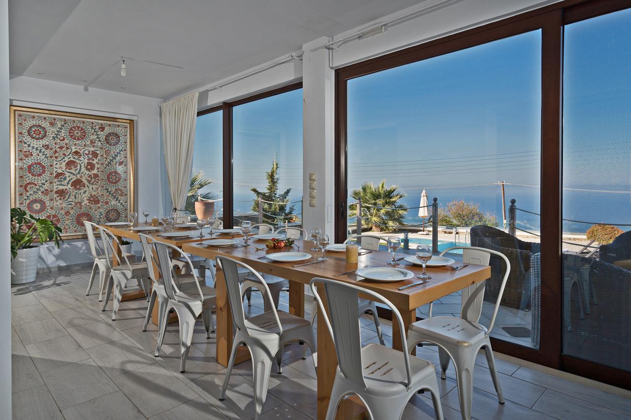 Sea Views At Villa Anemomylos With Heated Pool, Ping Pong And Tennis Agia Pelagia  Ngoại thất bức ảnh