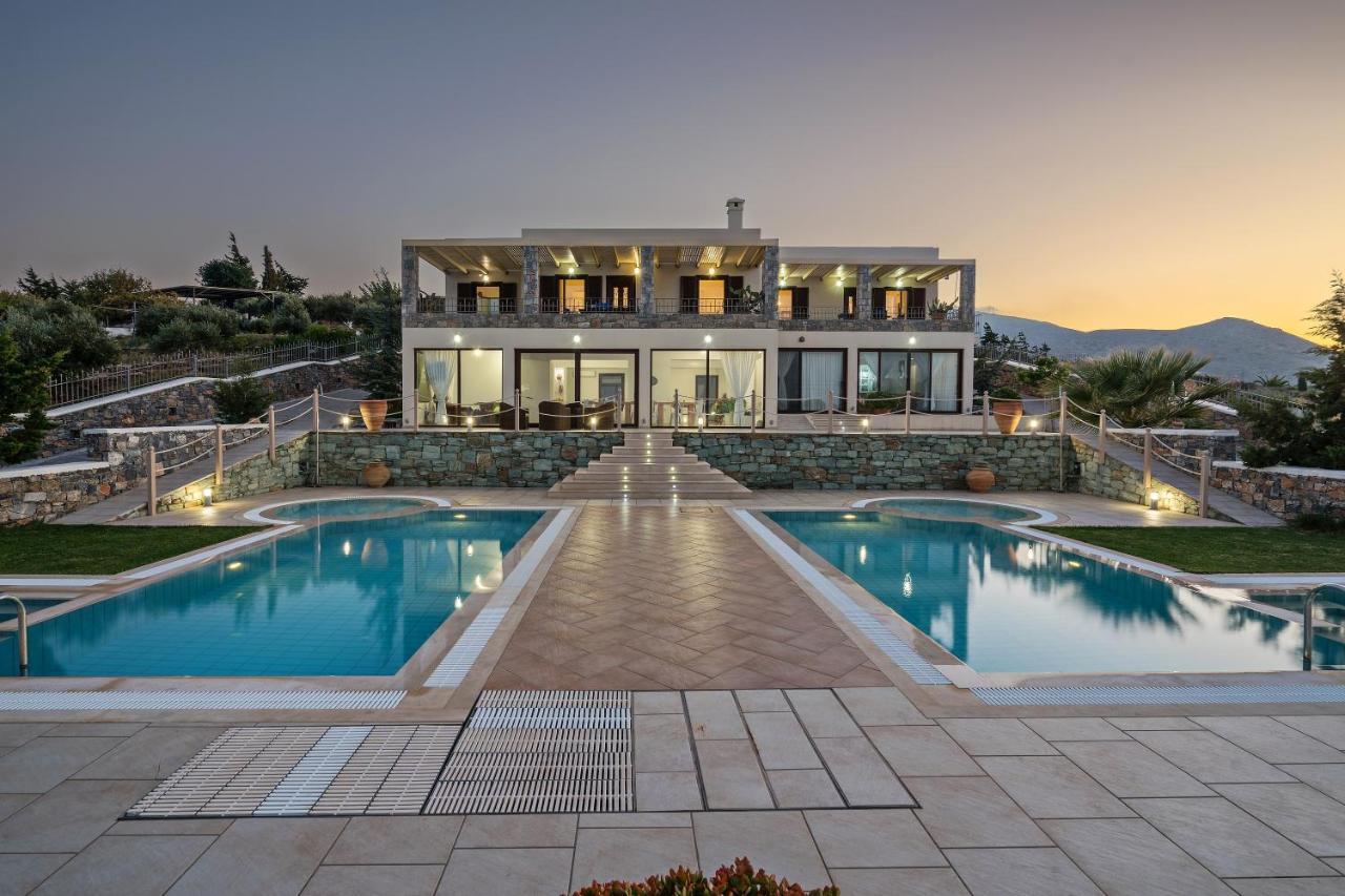 Sea Views At Villa Anemomylos With Heated Pool, Ping Pong And Tennis Agia Pelagia  Ngoại thất bức ảnh